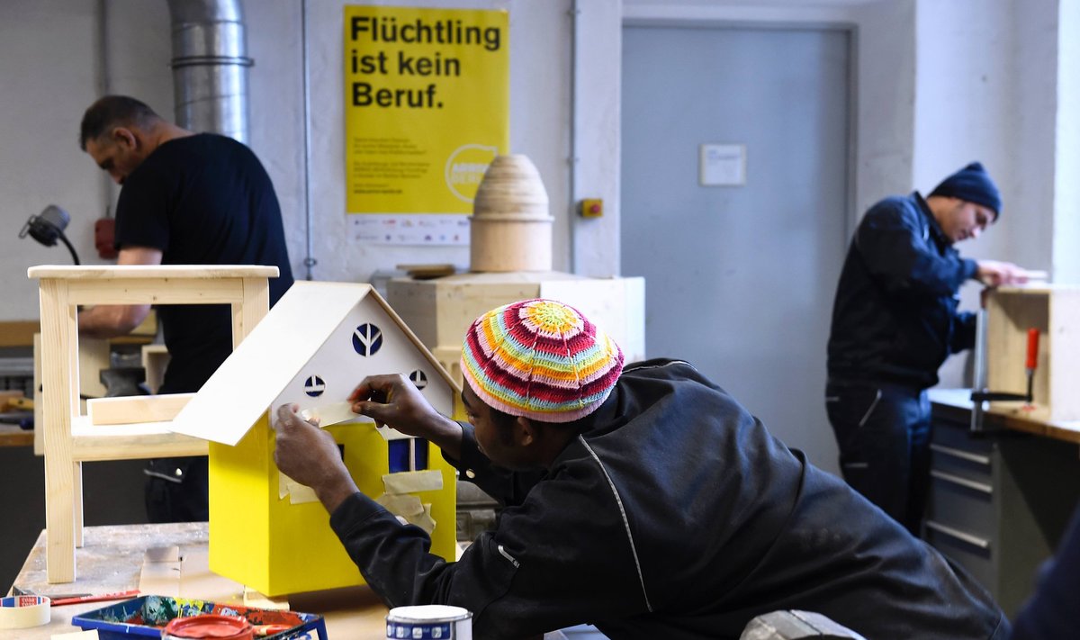 Pabėgėliai dirba Vokietijos įmonėse