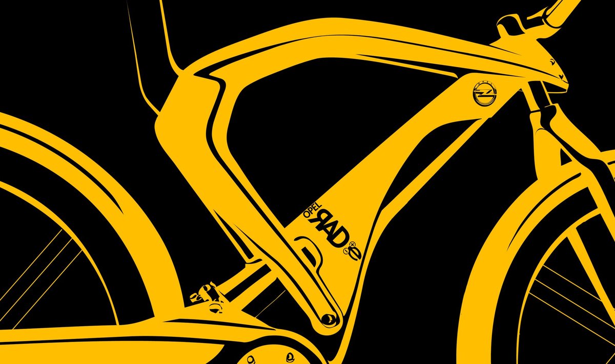 Opel elektrinio dviračio užuomina