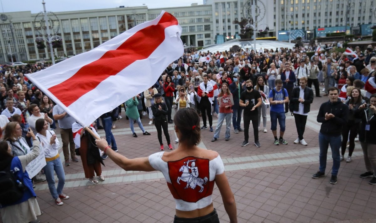 Minske išvaikyti prie Vyriausybės susirinkę protestuotojai