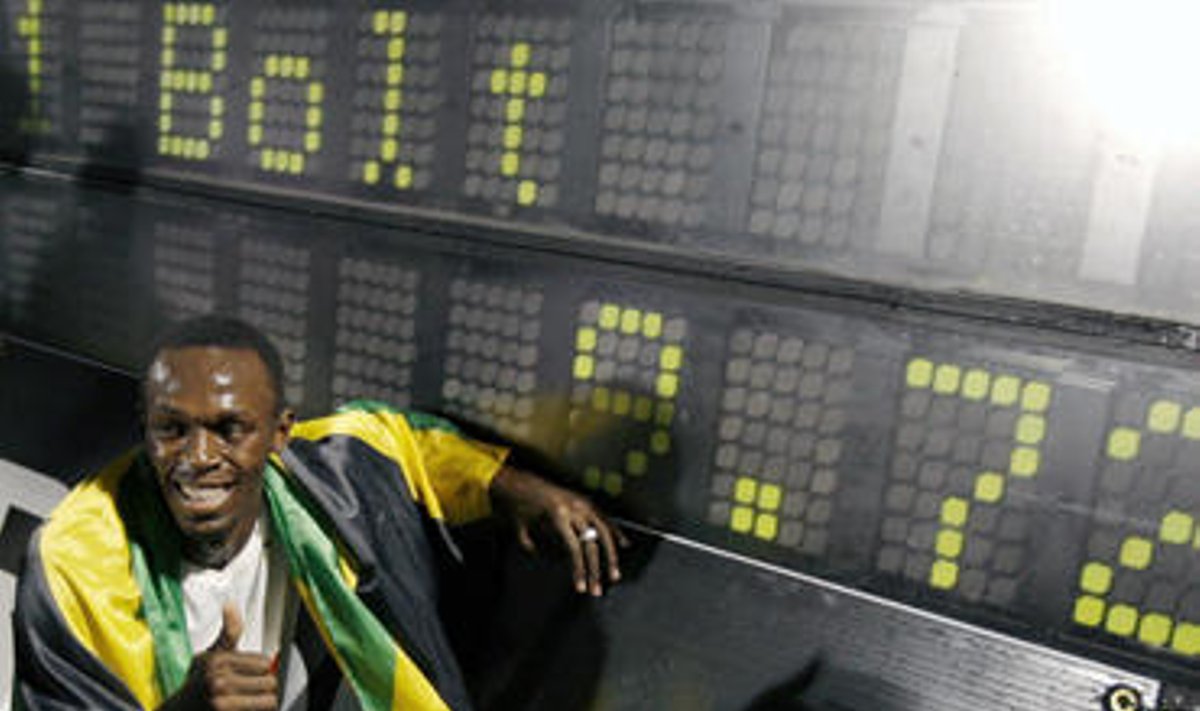 Usain Bolt (Jamaika) - pasaulio 100 m bėgimo rekordininkas