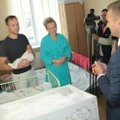 Šiauliai family that received the layettes, was congratulated by Finnish ambassador as well