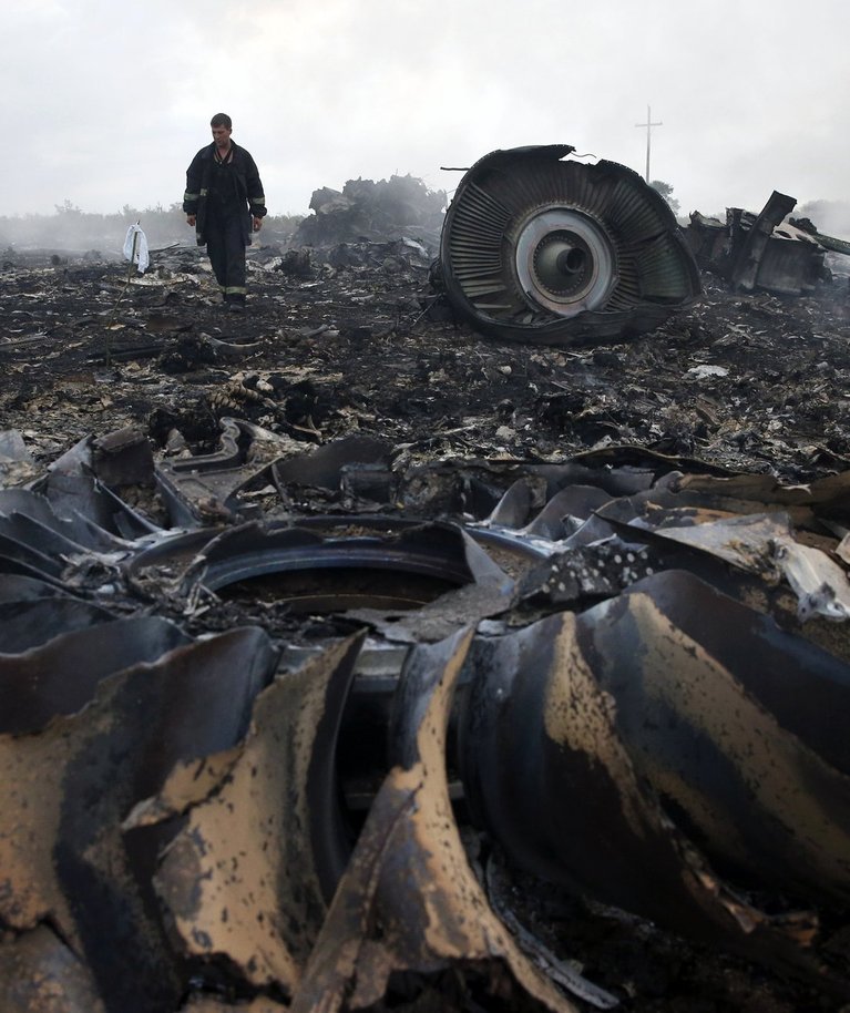 Malaizijos lėktuvo katastrofos vieta Ukrainoje