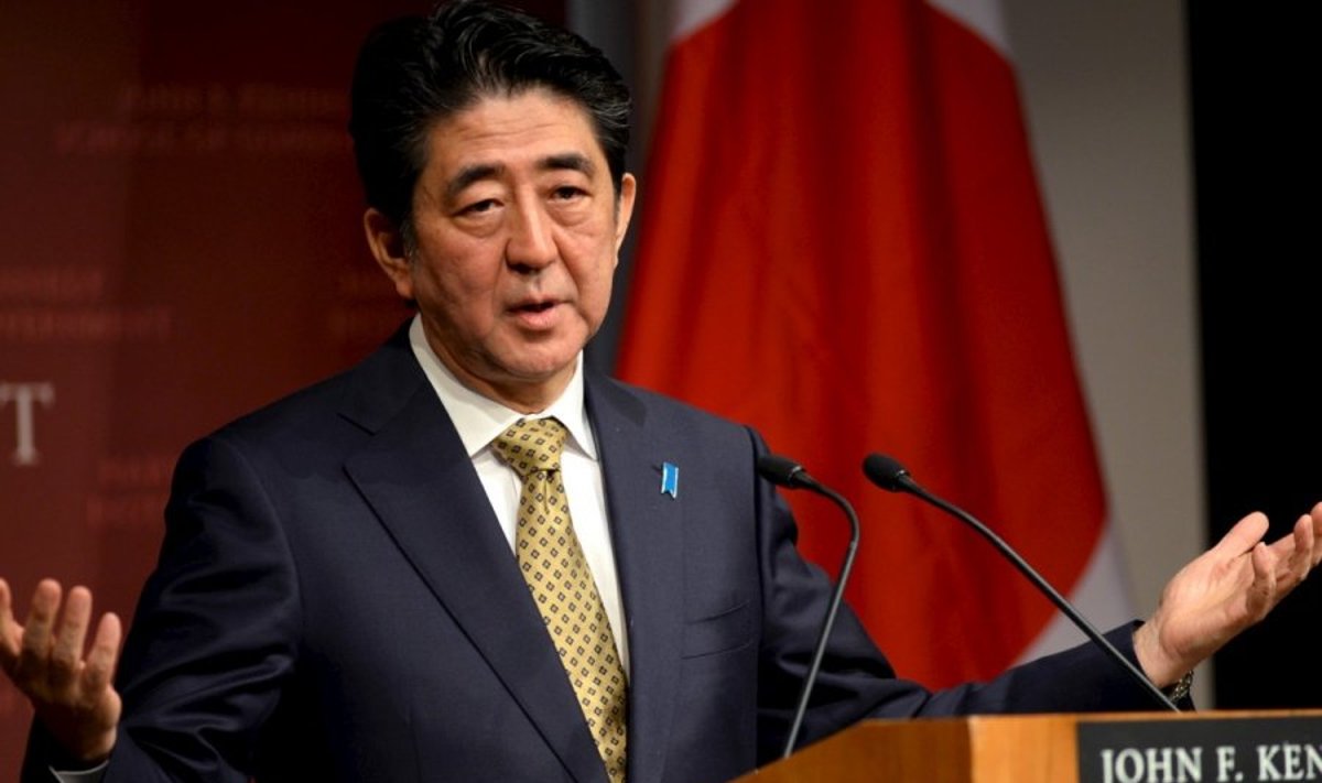  Japonijos premjeras Shinzo Abe