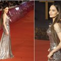 Angelinos Jolie priaugintų plaukų fiasko neišgelbėjo net spindinti suknelė