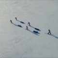 Norvegijos vaikai slidėmis išsiruošė į Šiaurės ašigalį
