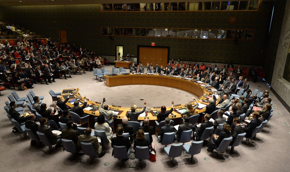 JT Saugumo Tarybos posėdis dėl rezoliucijos dėl lėktuvo katastrofos