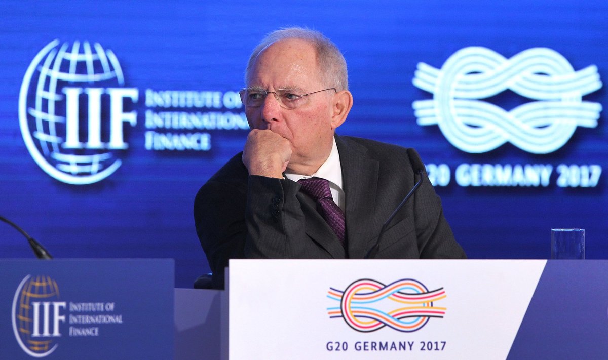 Vokietijos finansų ministras Wolfgangas Schaeuble
