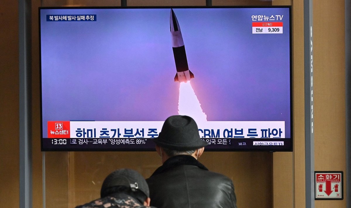 Šiaurės Korėja paleido dar vieną raketą