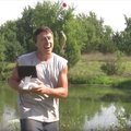 Ūkininkas išbandė žvejybą dronu: jam pavyko