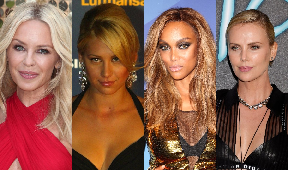 Kylie Ann Minogue, Anna Kournikova, Tyra Banks, Charlize Theron