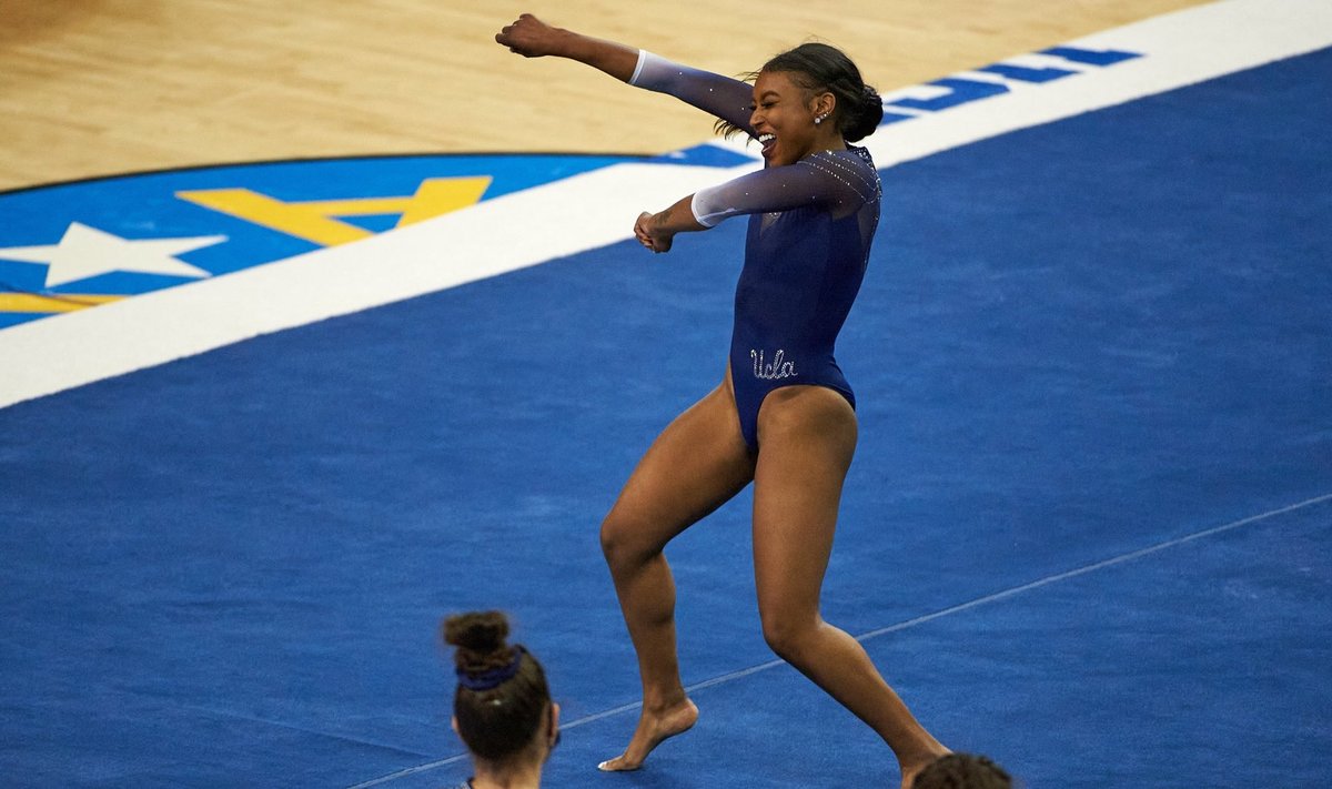 Nia Dennis / FOTO: "UCLA Gymnastics Twitter"