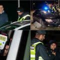 Naktis Vilniuje: girtas VW vairuotojas rėžėsi į atitvarus, o neblaivūs paspirtukininkai buvo apdovanoti baudomis