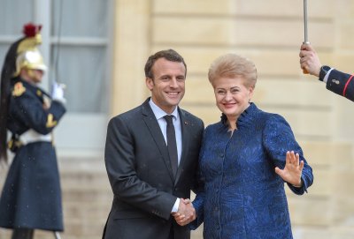 Emmanuelis Macronas ir Dalia Grybauskaitė