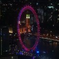 Fejerverko prie „Londono akies“ apžvalgos rato akimirkos