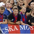 Girti CSKA fanai Kazanėje apiplėšė parduotuvę