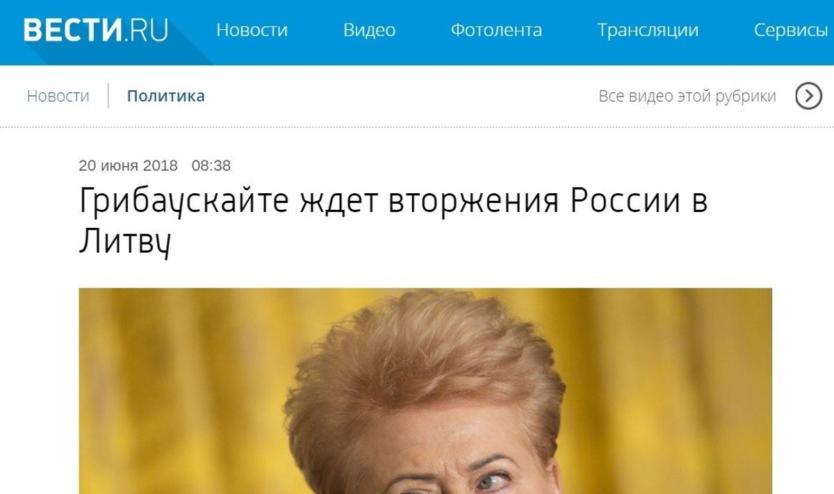 Melaginga naujiena apie D. Grybauskaitės interviu