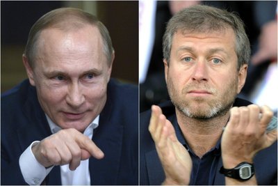 Vladimiras Putinas ir Romanas Abramovičius