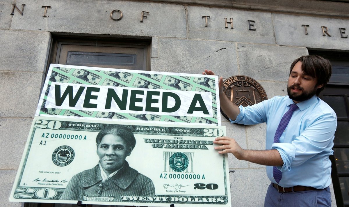 Harriet Tubman ant dolerio banknoto pavyzdžio
