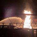 Серьезный пожар в Вильнюсе: из подземного резервуара произошла утечка газа