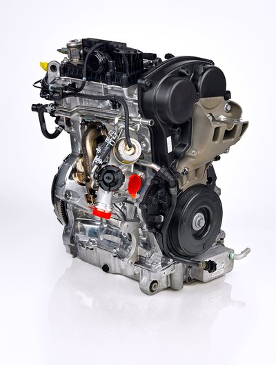Volvo trijų cilindrų variklis