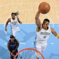 NBA: „Nuggets“ krepšininkai iškovojo 15-ą pergalę iš eilės, „Clippers“ ir „Warriors“ taip pat laimėjo