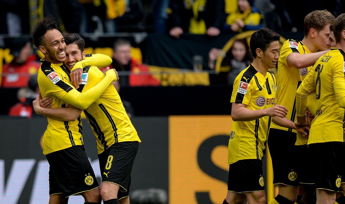 Bundesliga, Dortmundo Borussia – Frankfurto Eintracht rungtynių akimirka