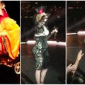 Madonna koncerte Melburne scenoje gėrė alkoholį ir važinėjo triratuku
