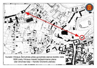 Gedimino kalno papėdėje surastas paskutinis nežinomas Žemutinės pilies bokštas.    Vilniaus pilių valstybinio kultūrinio rezervato direkcijos nuotr.