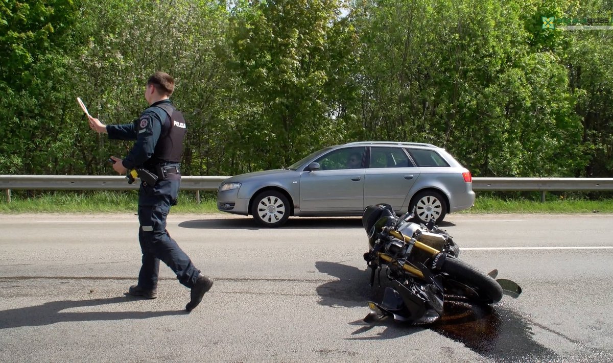 Alytaus rajone motociklas susidūrė su stirna