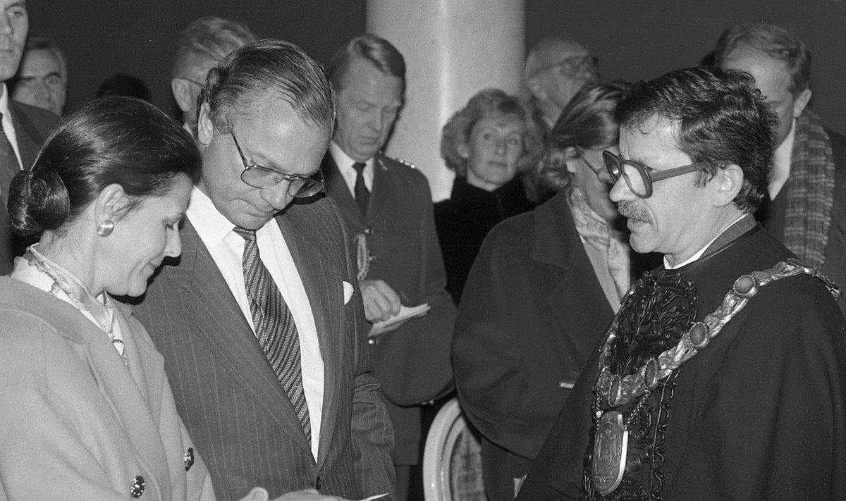 Swedish royal couple in 1992. Photo Vidas Naujikas