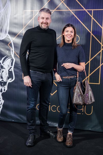 Dileta Meškaitė-Kisielienė su vyru Donatu