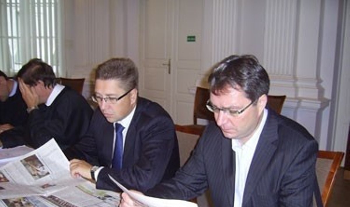 Iš kairės:  Andrius Janukonis ir Darius Leščinskas