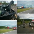 Autostradoje - didžiulė avarija, Klaipėdos kryptimi susidarė milžiniška spūstis