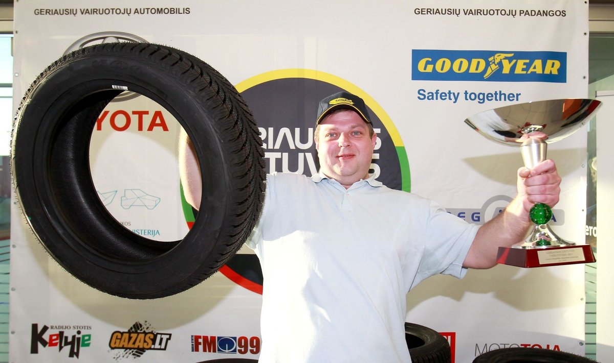 Konkurso „Geriausias Lietuvos vairuotojas 2011“ nugalėtojas Mindaugas Bielikas