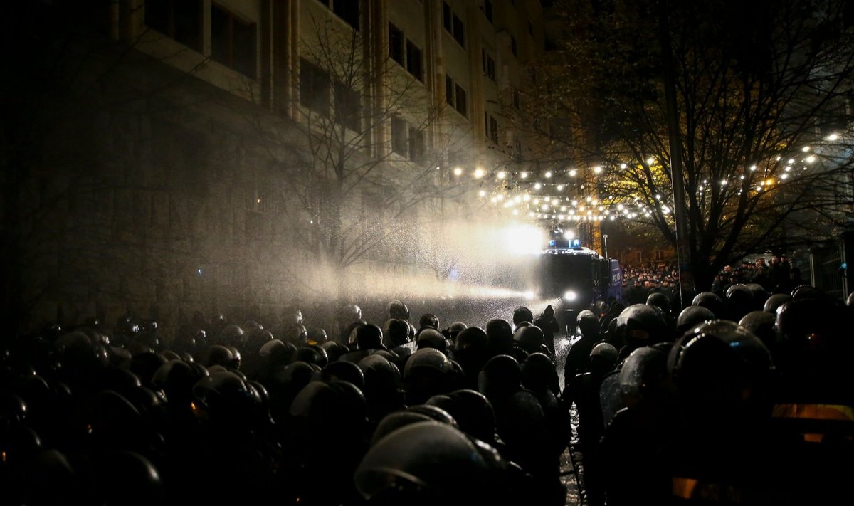 Protestuotojai Tbilisyje