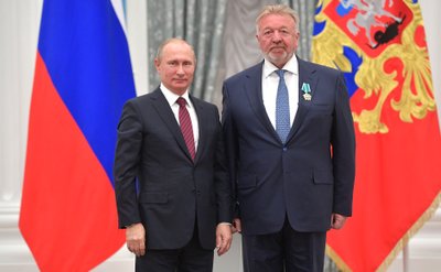 Vladimiras Putinas (kairėje), Vasilijus Titovas (Foto: Rusijos prezidento spaudos tarnyba)