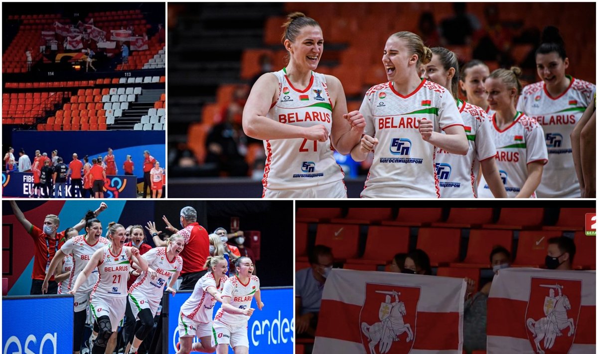 Baltarusijos moterų krepšinio rinktinė ir jos gerbėjai (Foto: FIBA)