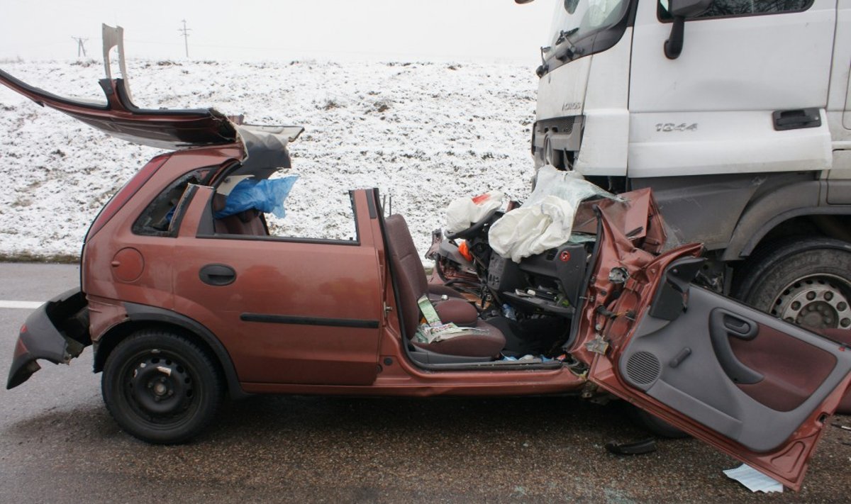 Wypadek przy granicy Polski i Litwy. Foto: Komenda Miejska Policji w Suwałkach 