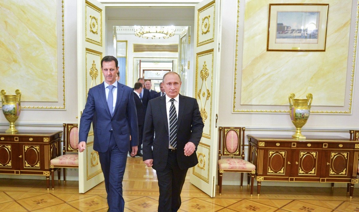 Basharas al Assadas ir Vladimiras Putinas 