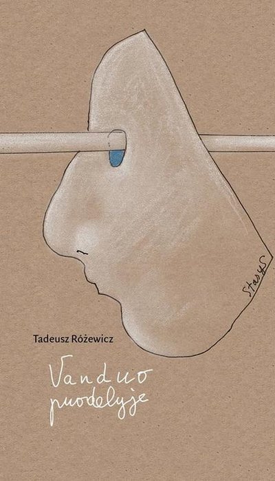 Poezijos rinktinės „Vanduo puodelyje“ viršelis (Leidykla „Apostrofa“, 2017; Sudarė ir išvertė Eugenijus Ališanka, iliustravo Stasys Eidrigevičius)
