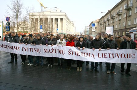 Lietuvos lenkų aktyvistų protesto eitynės ir mitingas