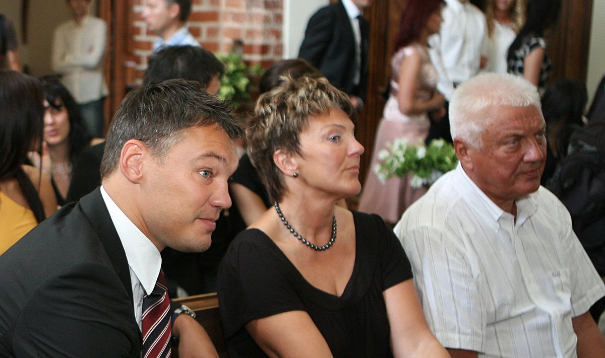 Šarūnas Jasikevičius su tėvais