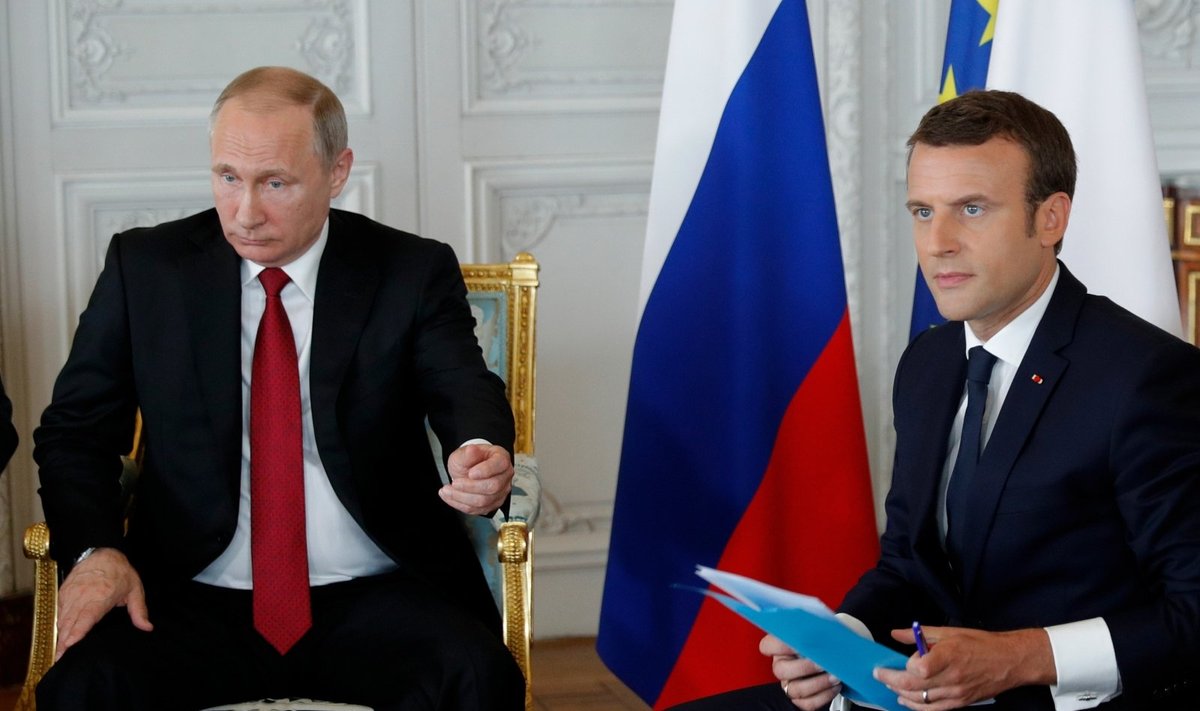 E. Macrono ir V. Putino susitikimas