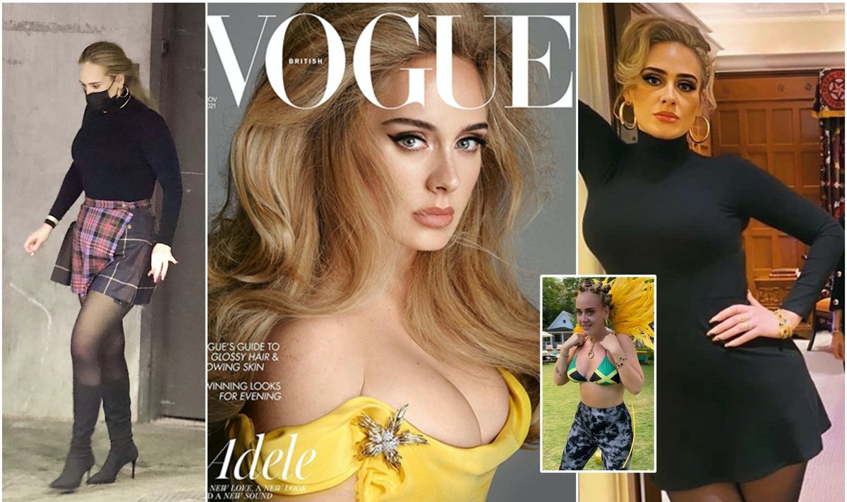 Dainininkė Adele / Foto: Vida Press, Vogue viršelis, Instagram