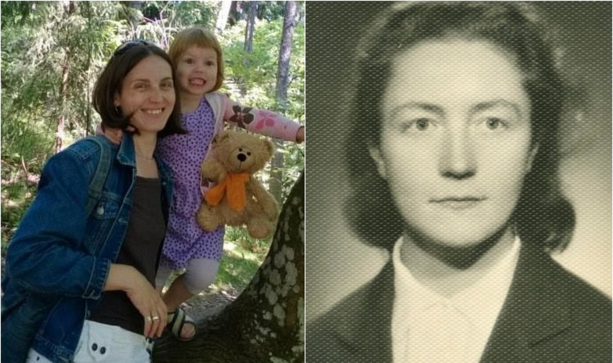 Daina su dukterimi Rimgaile ir jos mama Danguolė Oželytė jaunystėje.