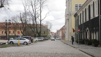 Karantinui ištuštinus Kauno gatves, Rotušės aikštė sulaukė pūstauodegių svečių