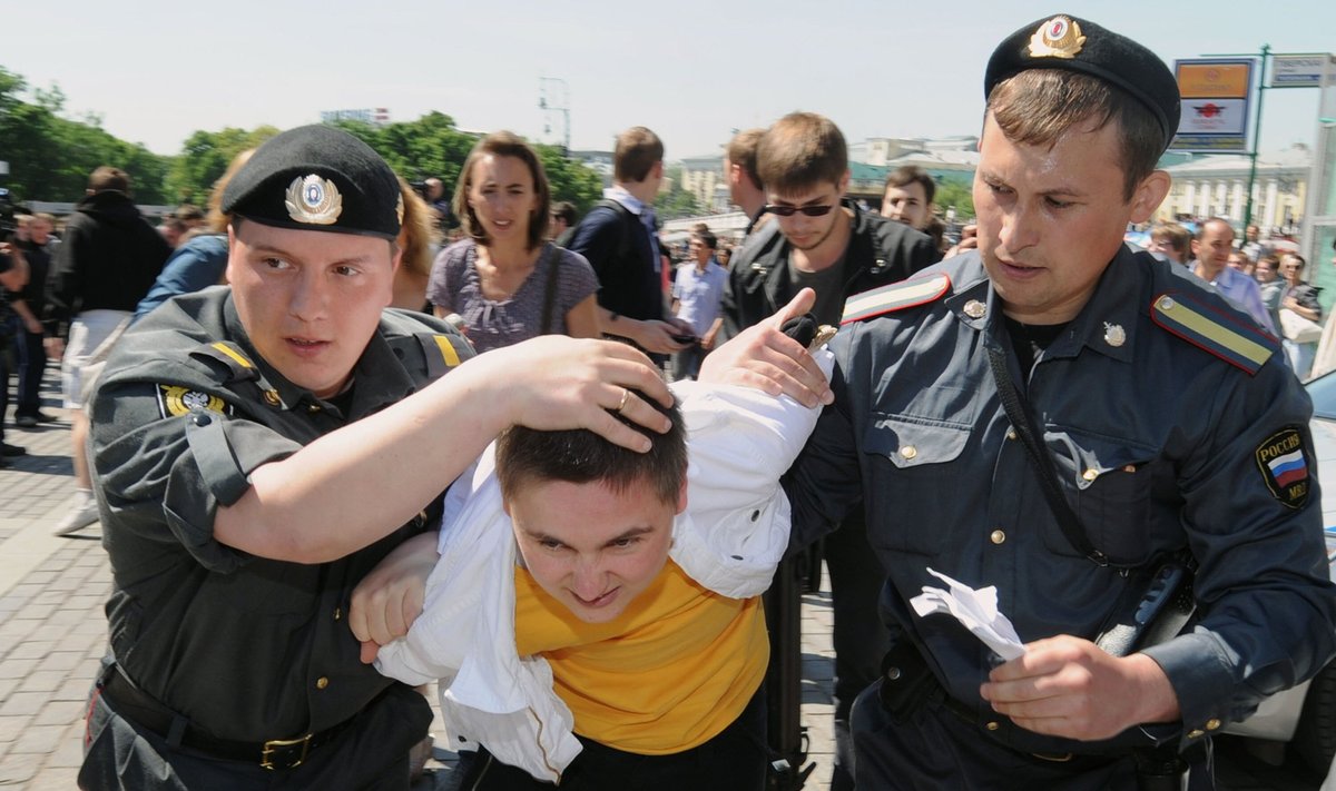 Gėjų protesto akcija Maskvoje