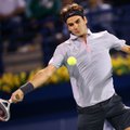 Dubajaus vyrų teniso turnyre - R.Federerio ir N.Djokovičiaus antros pergalės