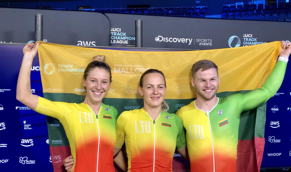 Olivija Baleišytė, Simona Krupeckaitė, Vasilijus Lendelis / UCI dviračių treko Čempionų lyga