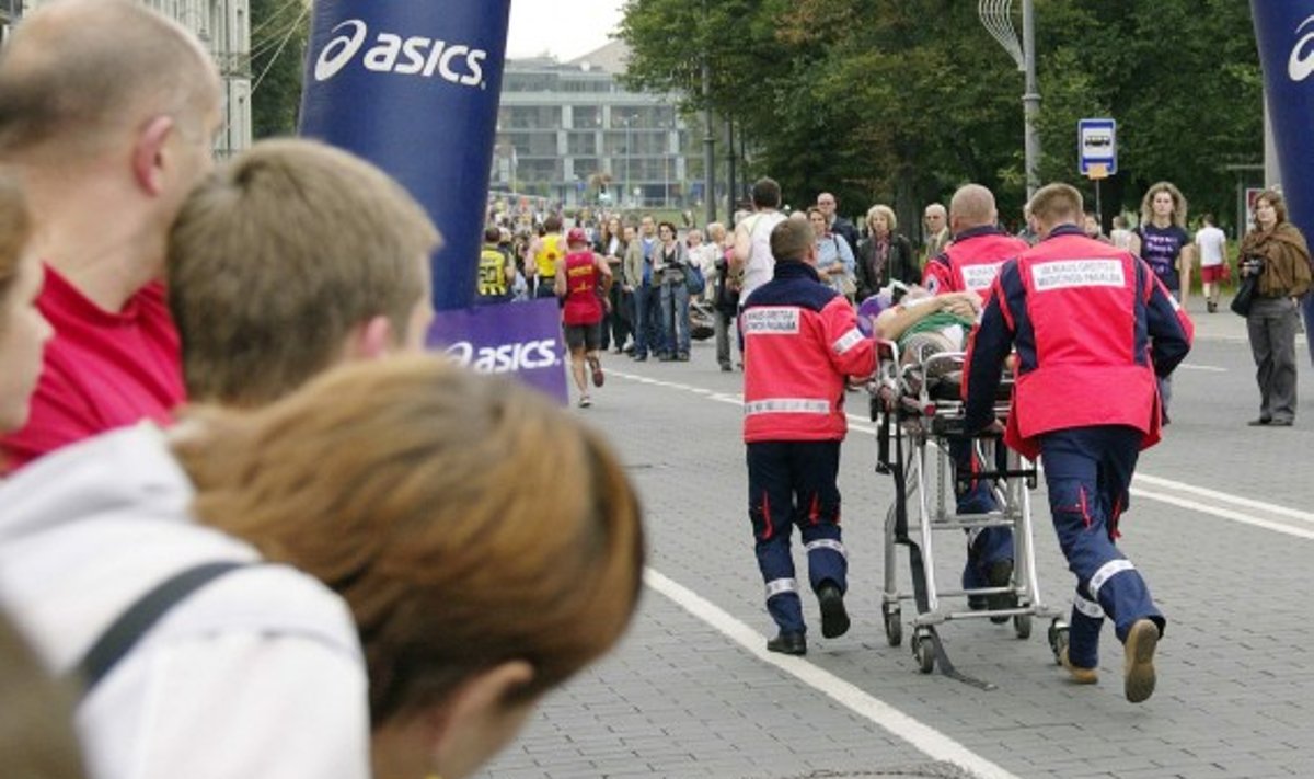 Vilniaus maratone - bėgiko mirtis